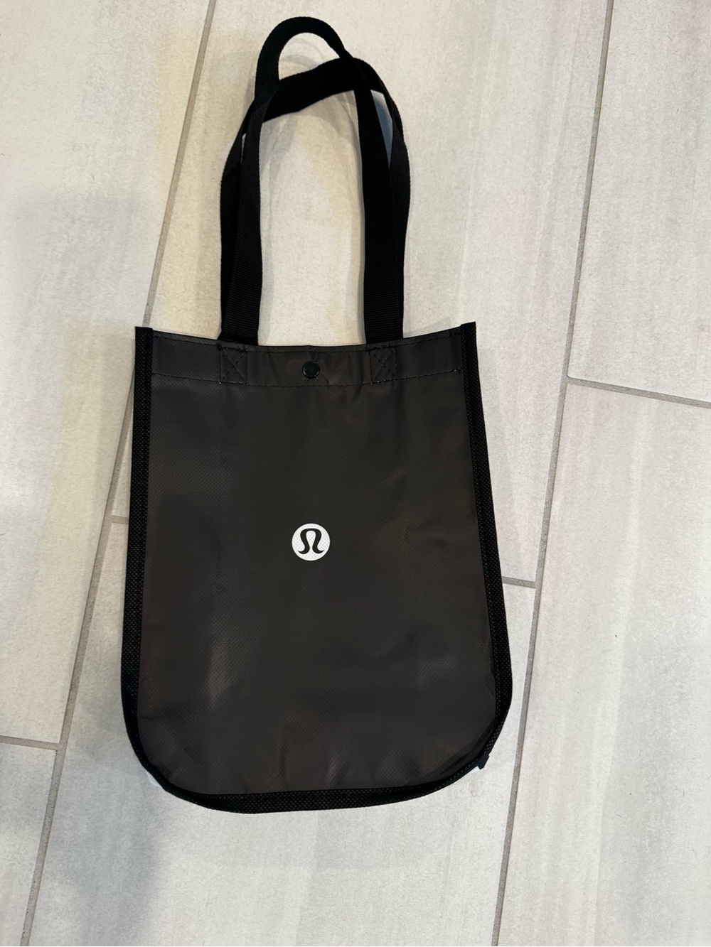 NWT Lululemon Black Logo Tote Bag, Small